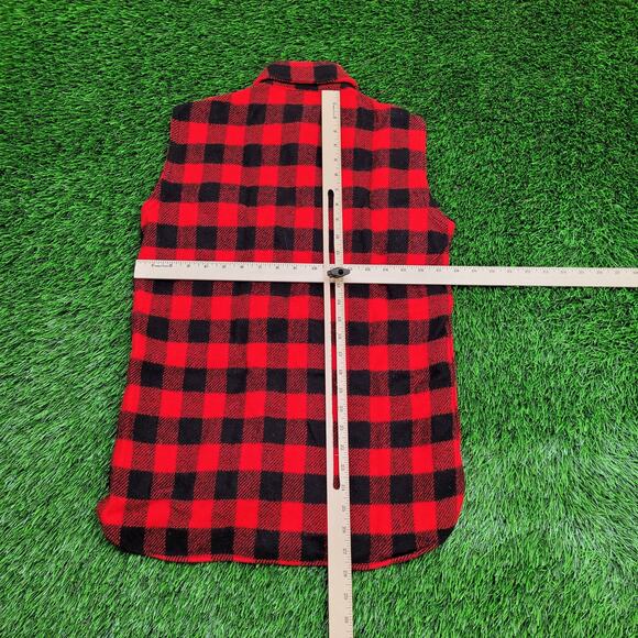 Vintage Woolrich Cutt-off Shirt Small 18x27 Buffalo Plaid - Picture 5 of 10